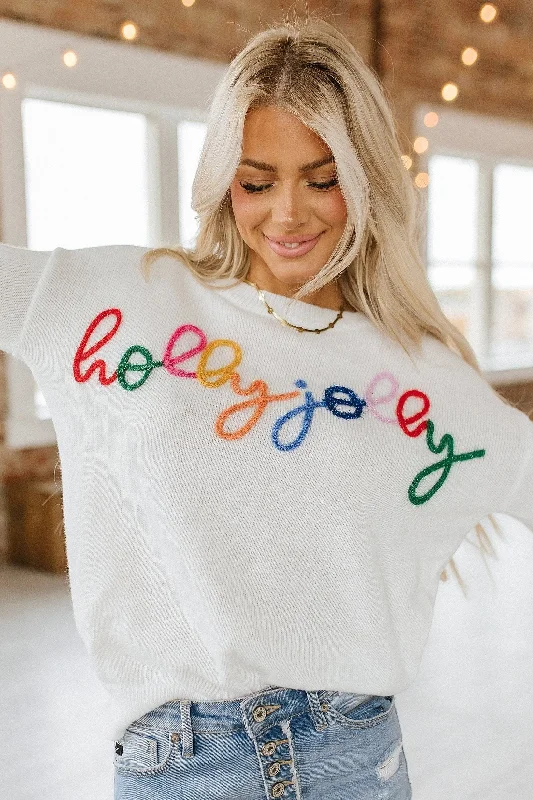 Christmas Special Dinner Holly Jolly Round Neck Sweater | S-XL