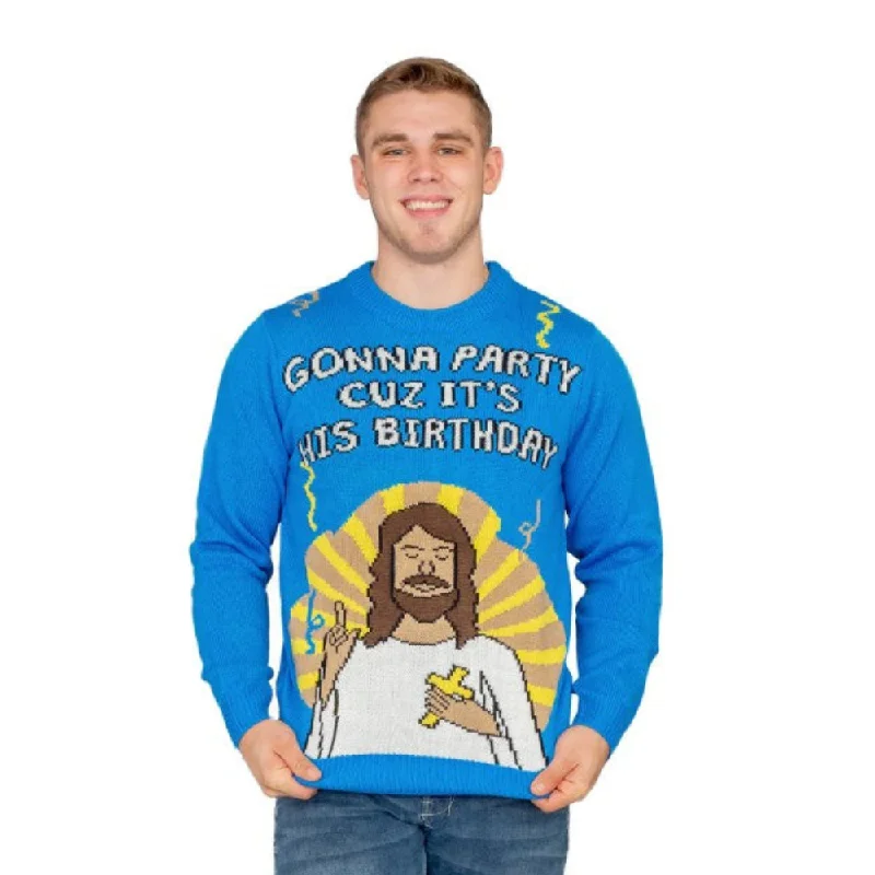 Christmas Baking Fun Jesus Birthday Party Sweater