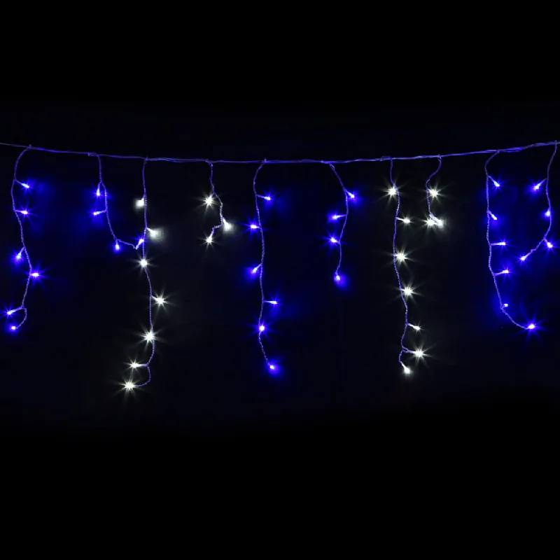 Christmas Hot Cocoa 20M Christmas Lights Icicle Light 800 LED - Blue White