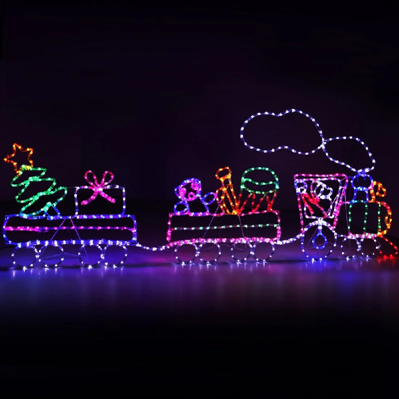 Christmas Baking Fun 2.1M Christmas Lights 631 LED Train Motif Light Decorations