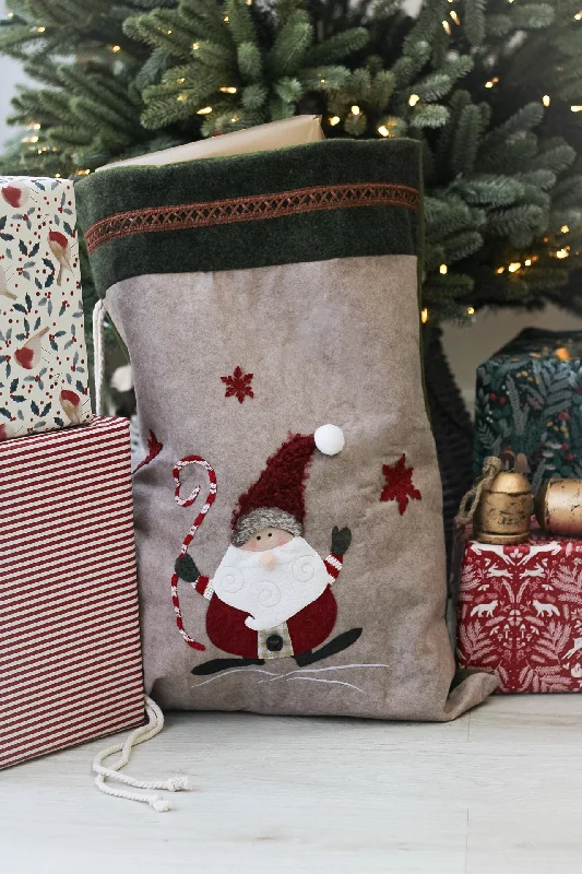 Jolly Santa Present Sack