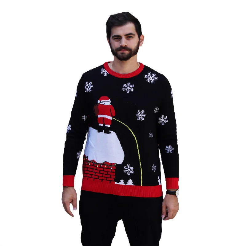 Christmas Magical Night Leaky Roof Funny Christmas Sweater