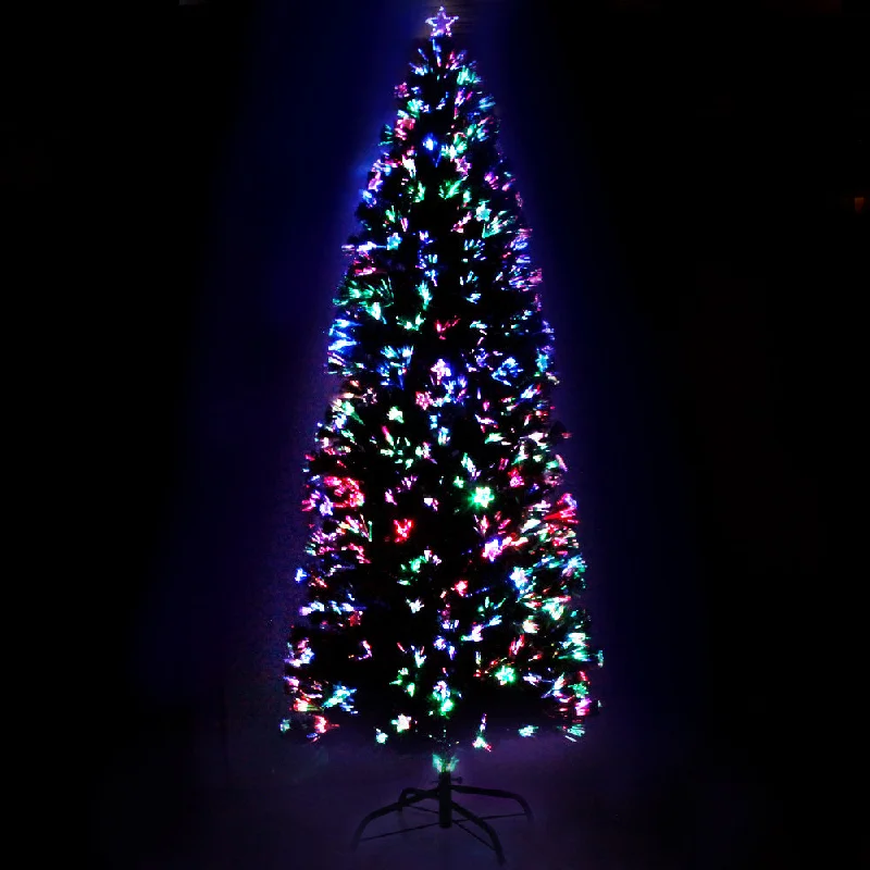 Christmas Gift Wrapping Ideas 8ft 2.4m 320 Tips Christmas Tree Optic Fibre Xmas tree - Multi Colour