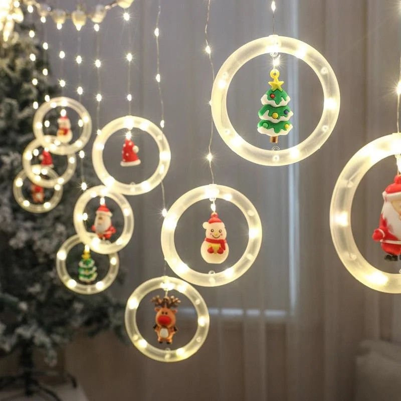 Christmas Cozy Evenings LED Light String Garland Merry Christmas Decor