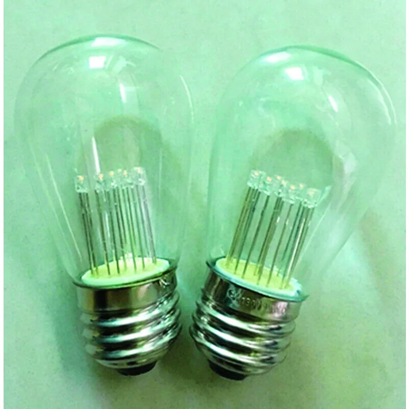 Christmas Cozy Weather Holiday Bright Lights LED S14 Clear/Warm White 2 ct Replacement Christmas Light Bulbs