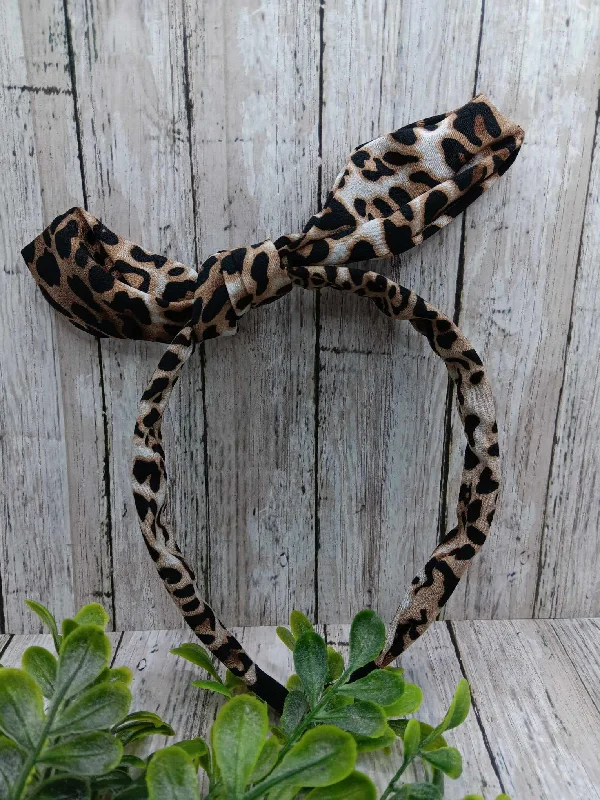 Christmas Gifting Joy Leopard Top Knot Headband
