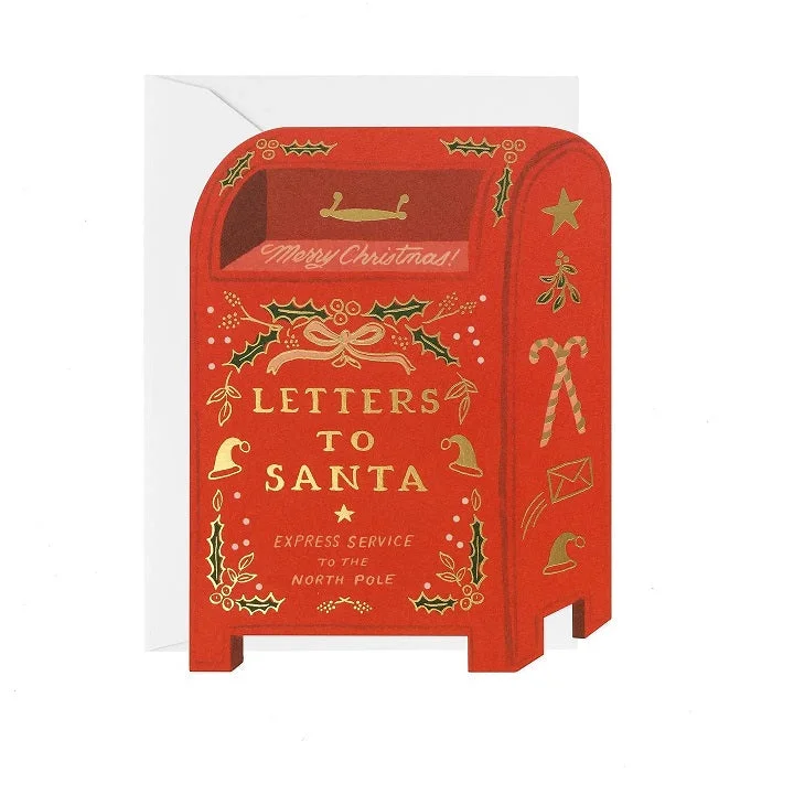 Christmas Joyful Vibes Letters to Santa Holiday Card