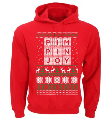 Limited Edition Christmas #PIMPINJOY Hoodie - Red