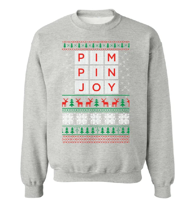 Limited Edition Christmas #PIMPINJOY Sweatshirt - Grey