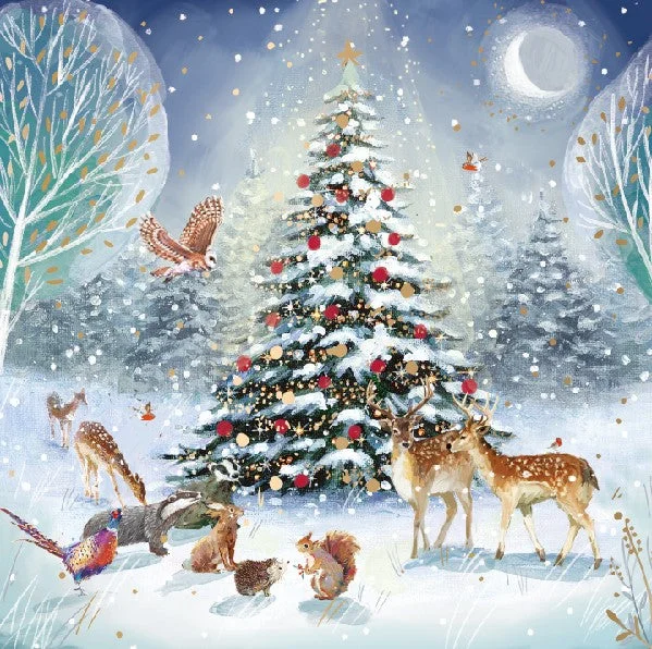 Magical Forest Christmas Cards Pack | Set of 10