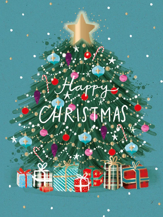 Christmas Tree Christmas Cards Pack | Set of 8