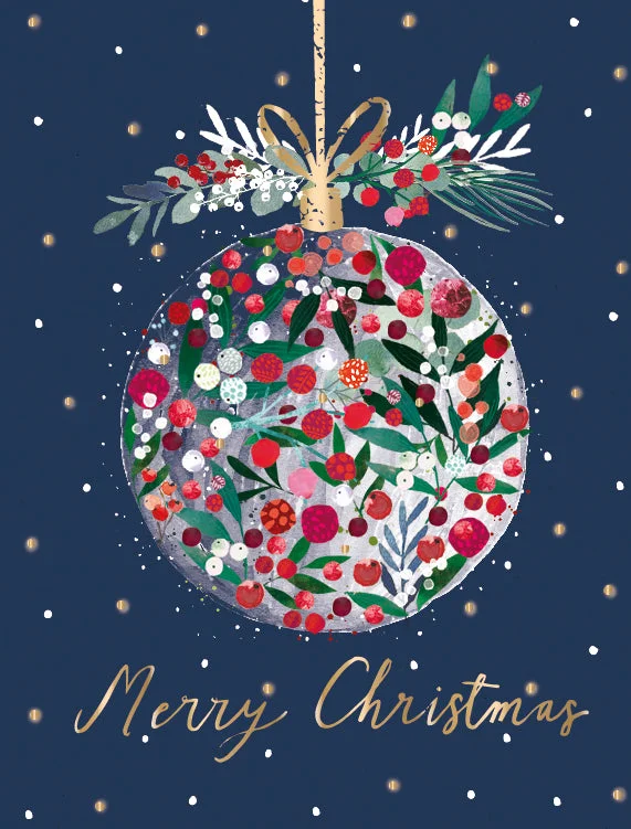 Foliage Bauble Christmas Cards Pack | Set of 8