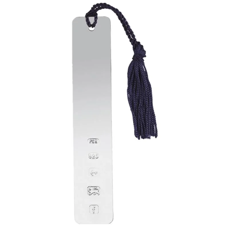 Christmas Cozy Treats Long Solid Silver Bookmark with Tassle 8493