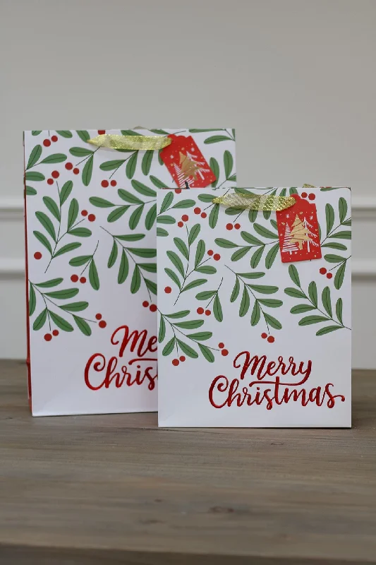 Merry Christmas Mistletoe Gift Bag