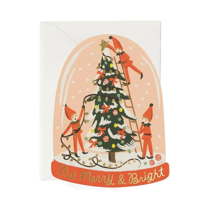 Christmas Cozy Blankets Merry Elves Holiday Card