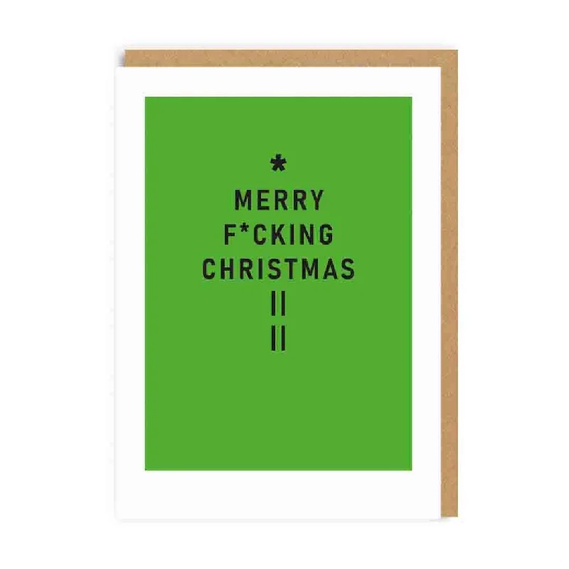 Merry F*cking Christmas Holiday Greeting Card