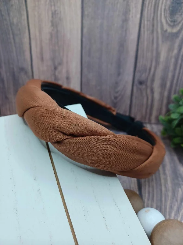 Christmas Holiday Goodies Mocha Braided Style Headband