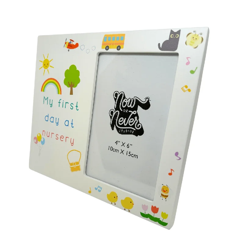 My First Day At Nursery Photo Frame With Stand