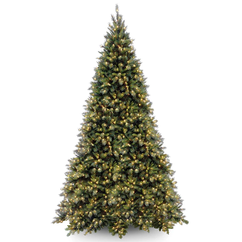 12ft. Pre-Lit Tiffany Medium Fir Hinged Tree with Clear Lights