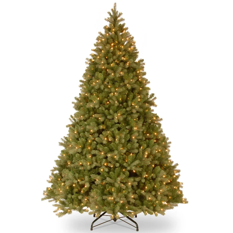 Christmas Festive Wrapping 10ft. Pre-Lit Downswept Douglas Fir Tree with Dual Color LED Lights