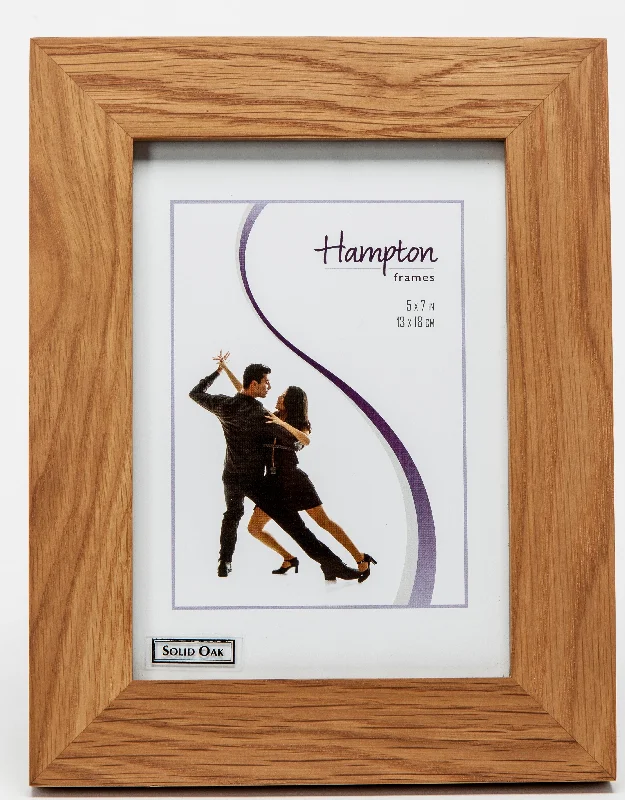 Christmas Winter Joy New England Solid Oak Wood 7" x 5" Portrait Photo Frame by Hampton