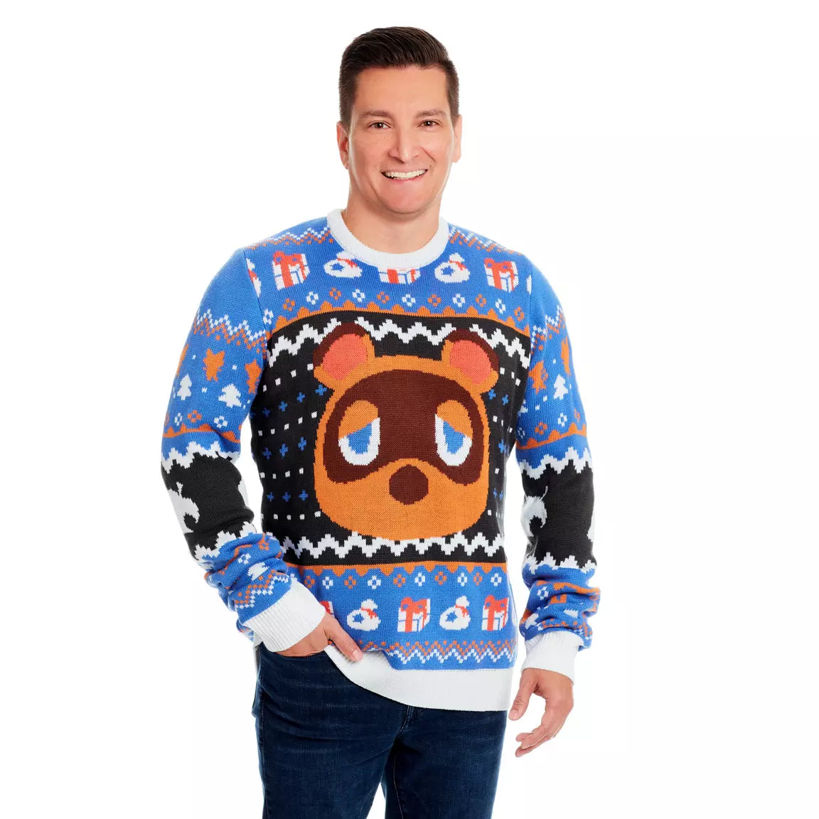 New Nintendo Animal Crossing Ugly Holiday Christmas sweater