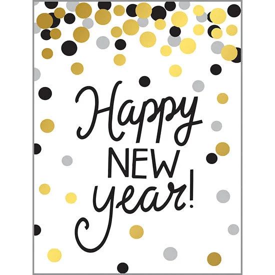 New Years card - New Years Dots