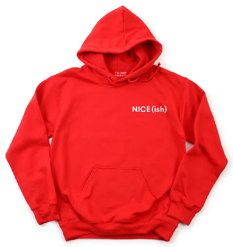 'NICE(ish)' Hoodie - Red