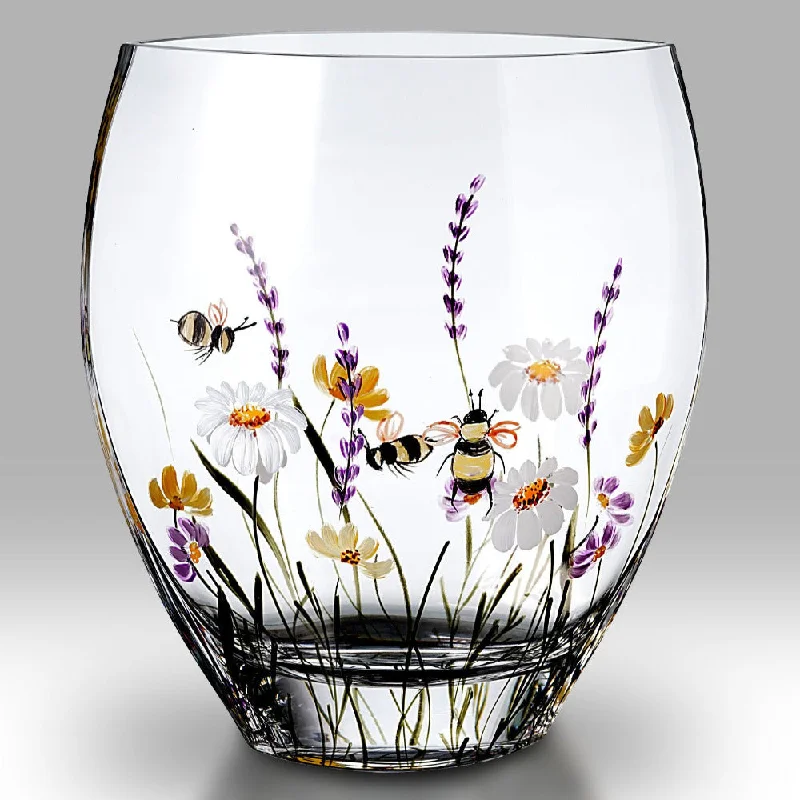 Nobile Bees & Blooms Curved Vase - 21cm