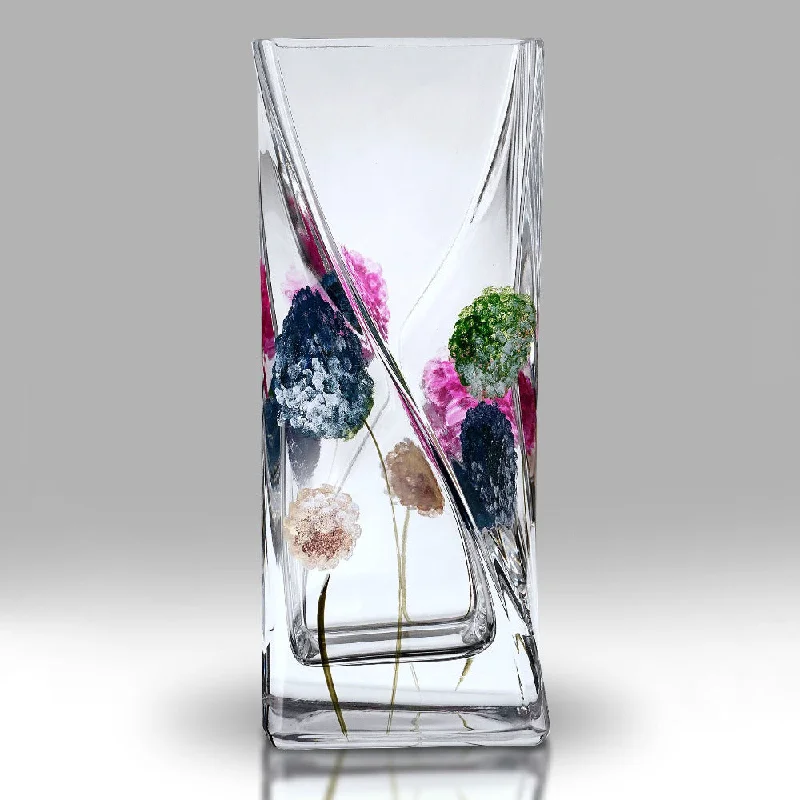 Christmas Cozy Candles Nobile Dahlia Pom-Pom Twist Vase - 20cm