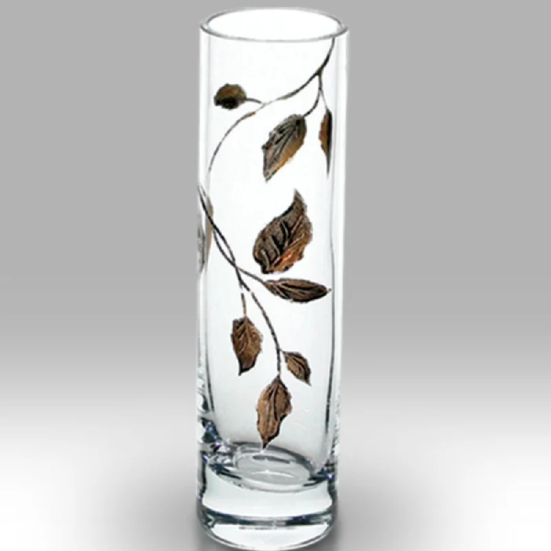 Christmas Cozy Evenings Nobile Gold Leaf Bud Vase - 19.5cm PRICE HELD @ 2022