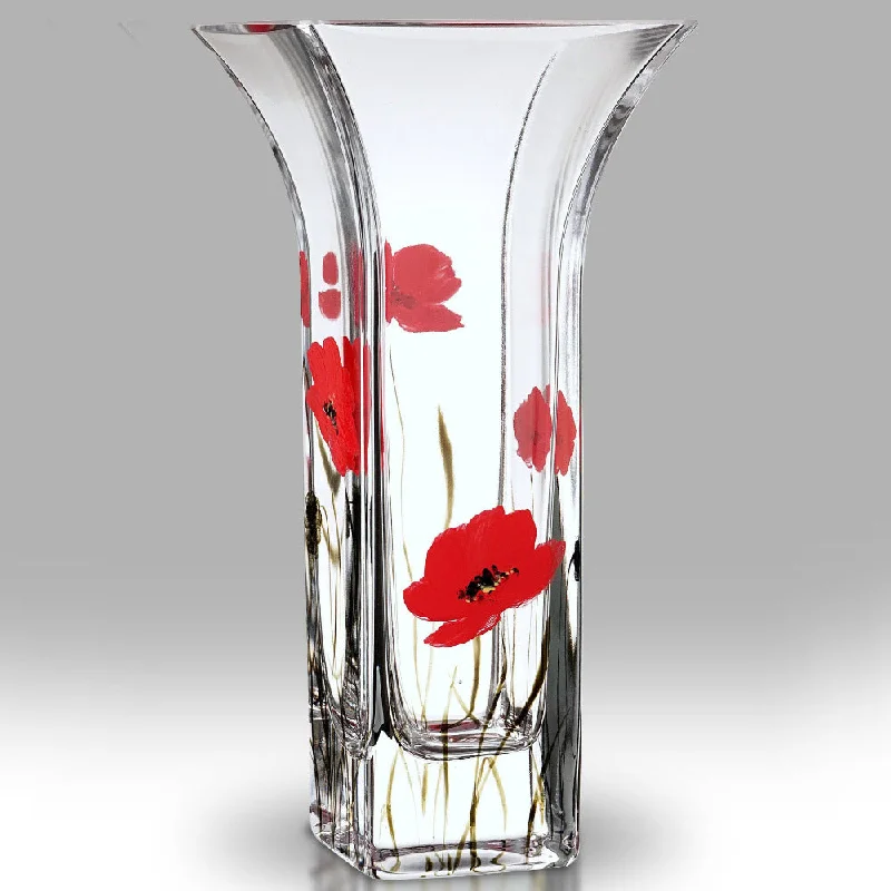 Christmas Santa Workshop Nobile Poppy Fields Flared Vase - 22.5cm