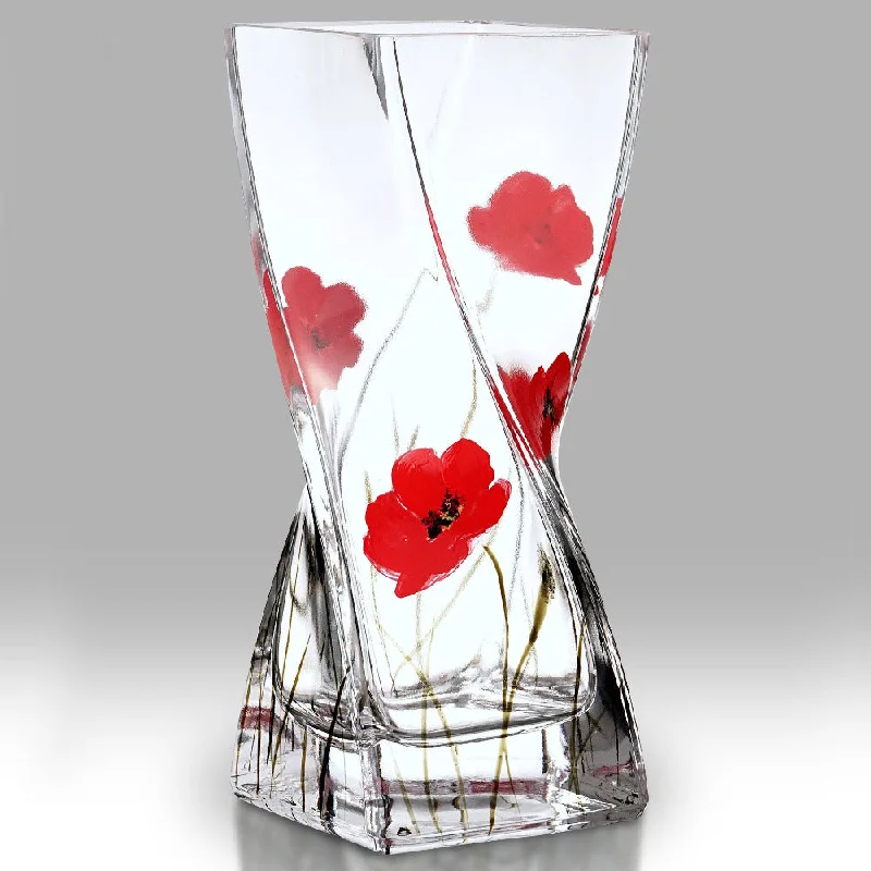 Nobile Poppy Fields Twist Vase - 20cm