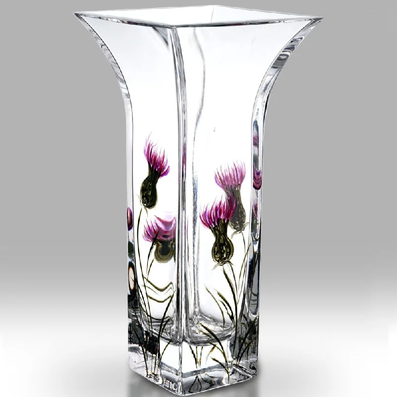 Christmas Reindeer Bells Nobile Thistle Flared Vase - 22.5cm
