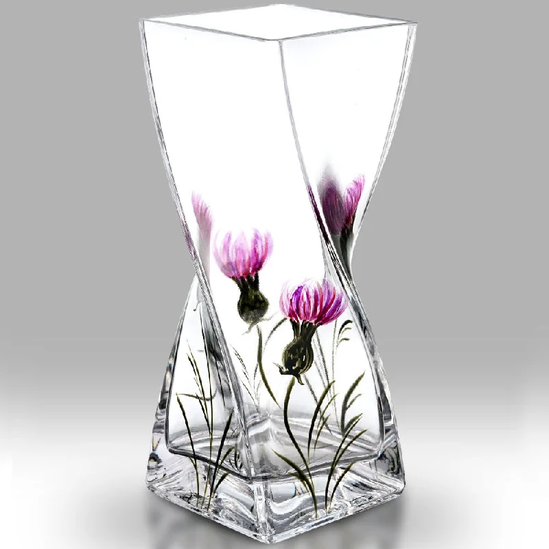 Christmas Cozy Sweaters Nobile Thistle Twist Vase - 20cm