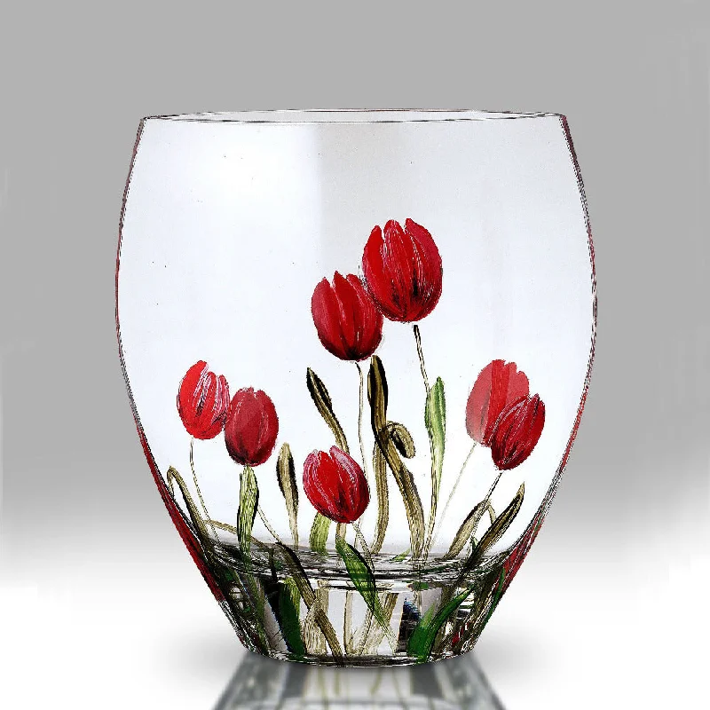 Christmas Holiday Countdown Nobile Tulip Curved Vase - 21cm
