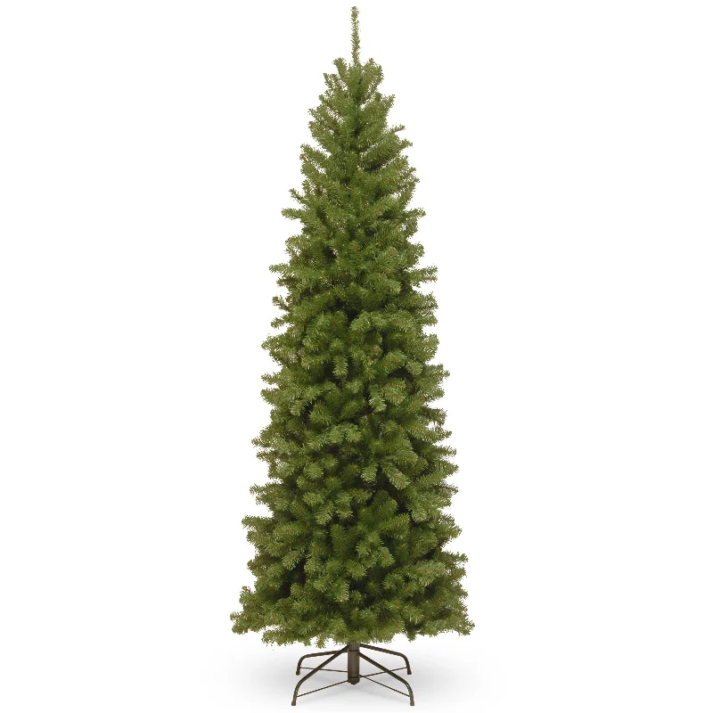 Christmas Cozy Treats 7.5 ft. North Valley Spruce Pencil Slim Tree
