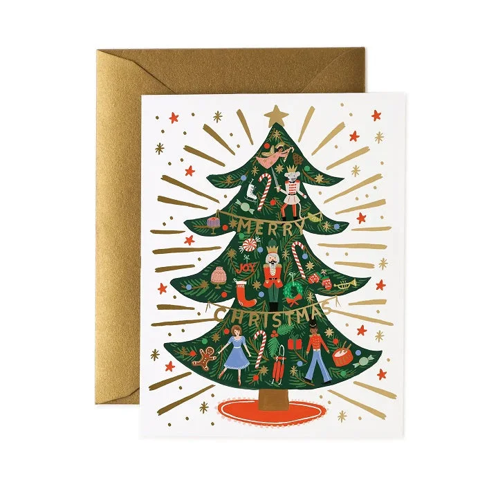 Christmas Gift Exchange Ideas Nutcracker Tree Holiday Card