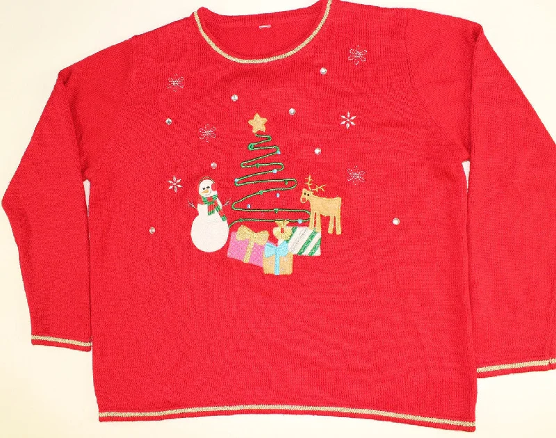 Christmas Winter Festival Only Missing Santa- Large Christmas Sweater