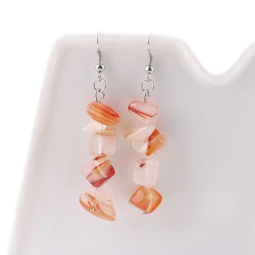 Orange Rock Style Earrings