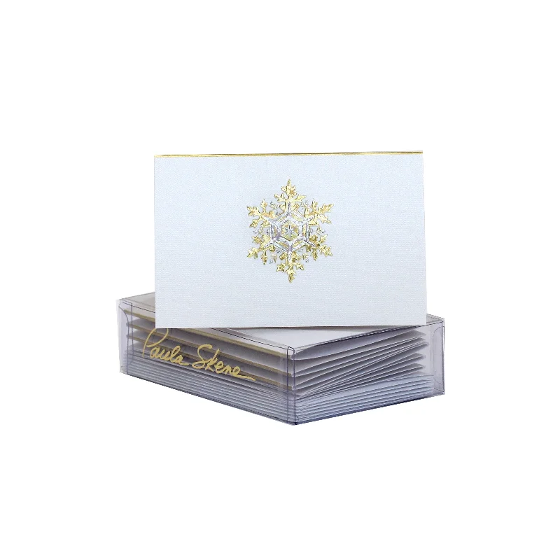 Snowflake Enclosure Cards, Set of 6