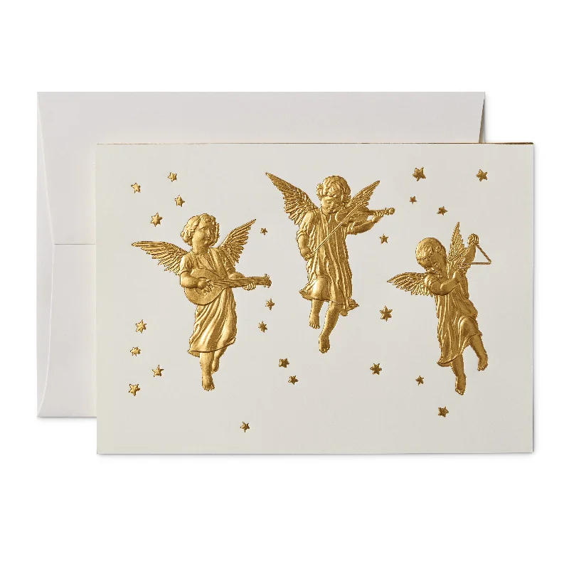 Three Angels Holiday Cards, Set of 8