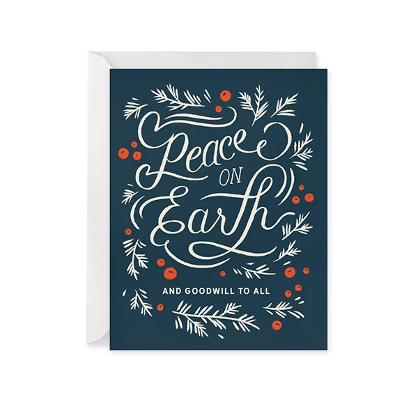 Peace on Earth Holiday Card