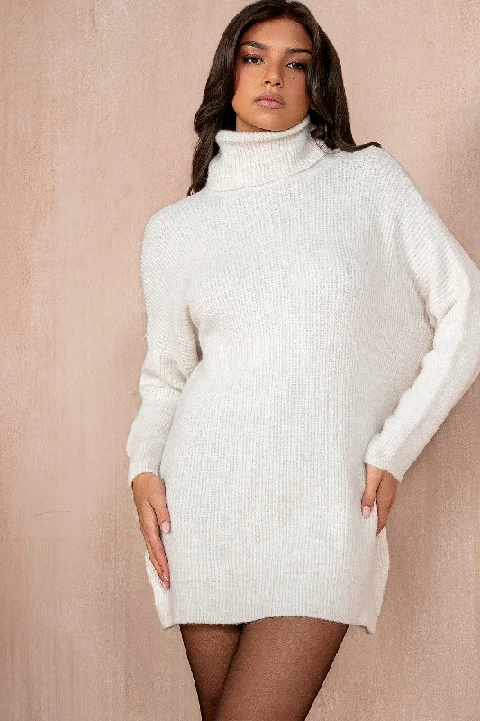 Christmas Holiday Baking Ideas Pennie Cream Knit Jumper Dress