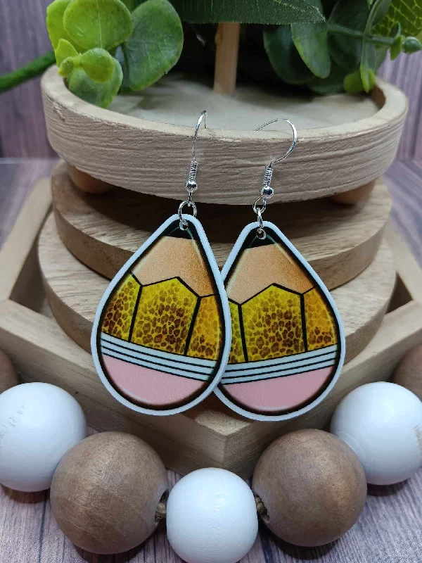 Christmas Winter Nights Magic Pencil Earrings