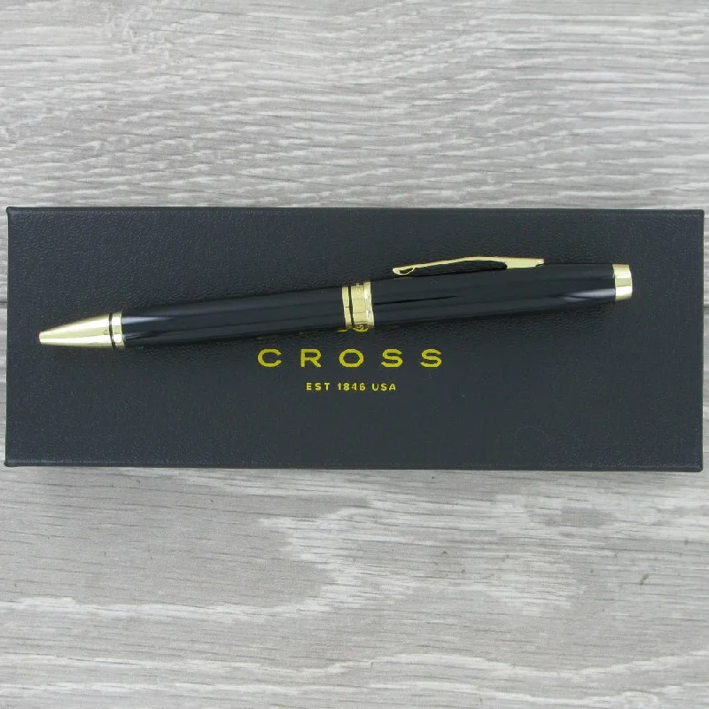 Christmas Special Dinner Personalised Cross AT0662-11 Coventry Black & Gold Ballpoint Pen
