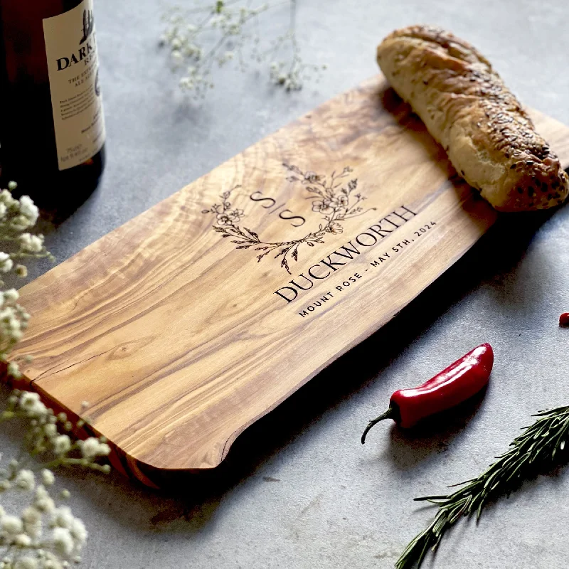 Christmas Pine Tree Farm Personalised Custom Bespoke Cutting Board
