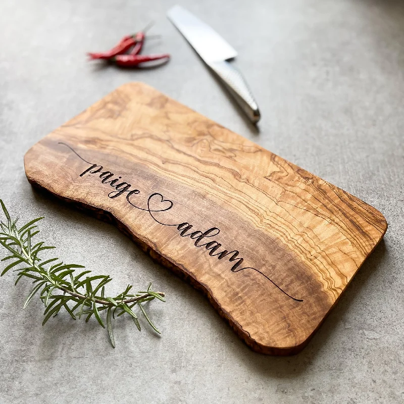 Christmas Reindeer Sleigh Personalised Wedding Gift Cheese Board