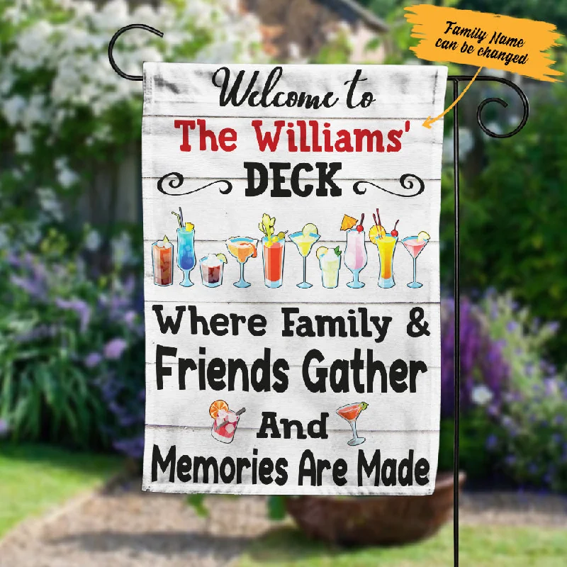 Personalized Deck Gardening Friends Memories Flag AG211 65O57