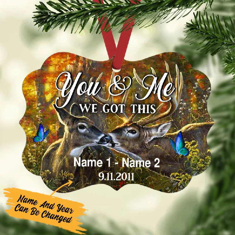 Personalized Deer Hunting Couple We Got This MDF Benelux Ornament NB121 73O57